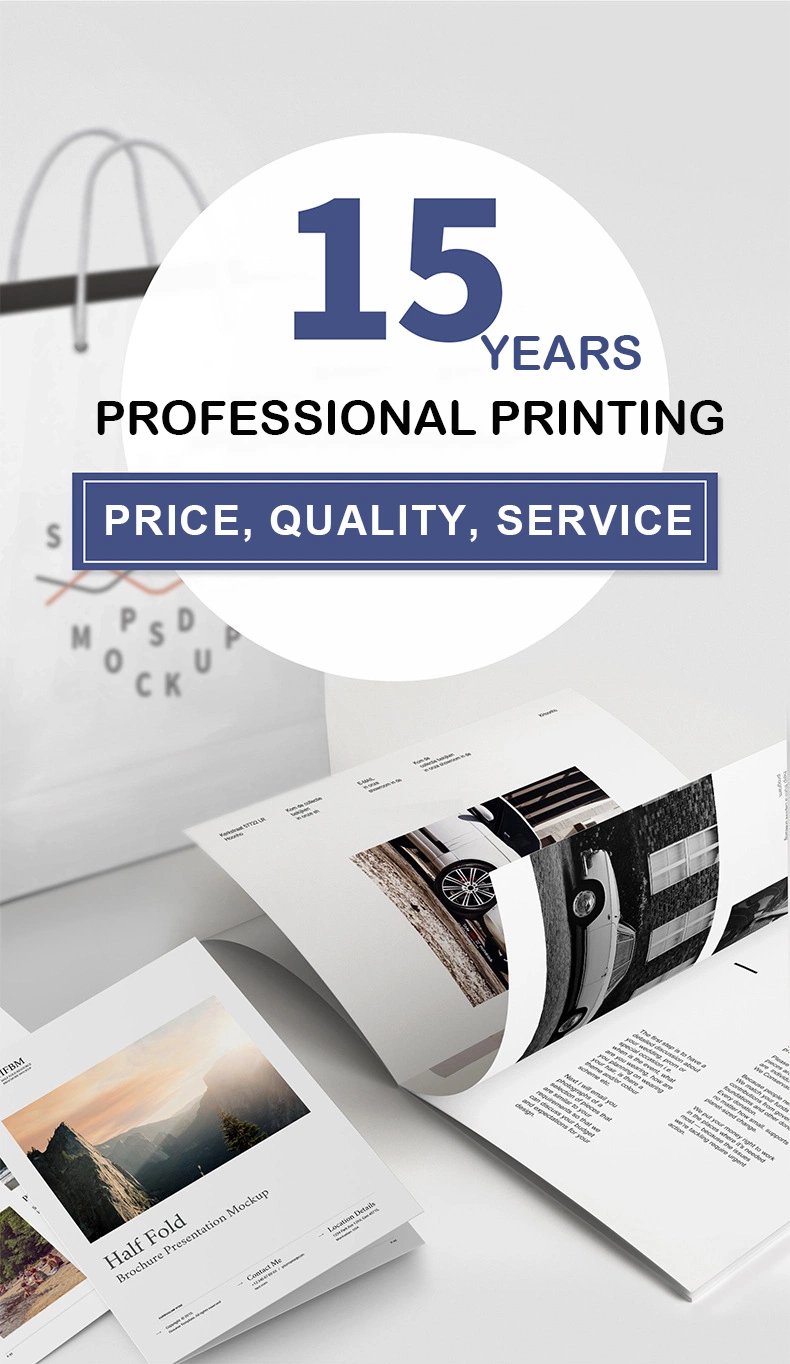 China Factory High Quality Production Flyer Brochure Printing Offset Book Printing Catalogue