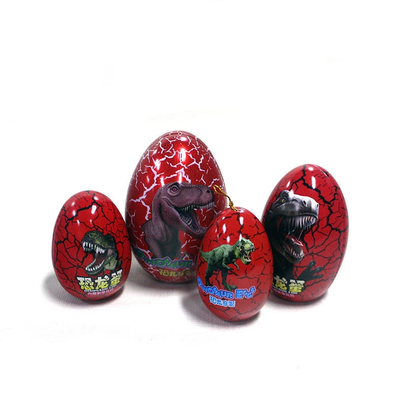 Custom Easter Small Toys Candy Chocolate Packaging Metal Egg Shaped Tin