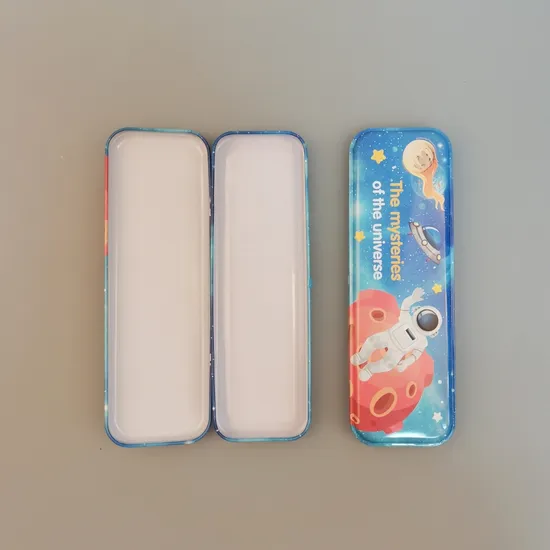 Promotional Gift Tin Box for School Students with Customized Printing 