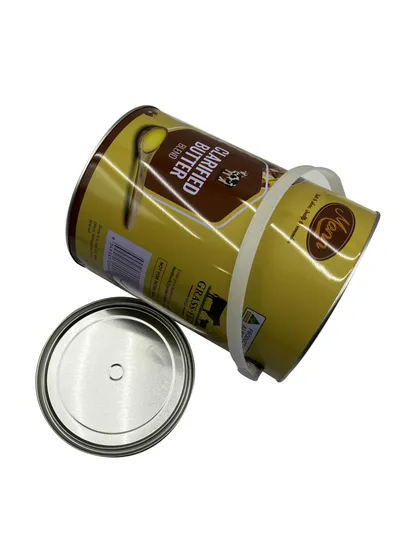 3L 4L 5L Customizable Round Tin for Putty Ash Packaging Candles Container Glue Tinplate Can Car Paint Metal Can Chemical Industry Empty Can Paint Tin Can 