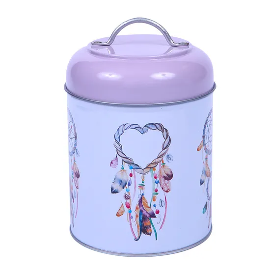 Tea Canister Custom Metal Tea Tin for Promotional Gift 