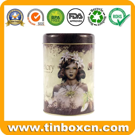 Gift Tin Box Packaging Metal Tea Can Round Tin 