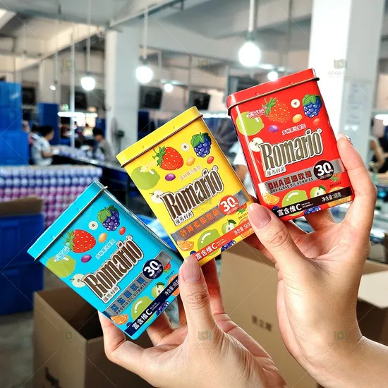 Custom Small Hinged Lid Cigarette Tin Case Gift Candy Mint Makeup Tools Storage Rectangular Container Metal Tin Box 