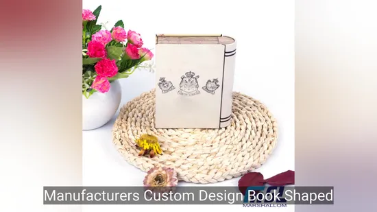 Manufacturers Custom Design Book Shaped Metal Gift Tin for Chocolate/Candy/Gift Packaging 