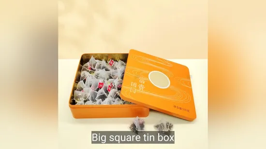 Candy Tins Decorative Tinplate Boxes Candy Cookie Packaging Containers Favors Chocolate Gift Canister 