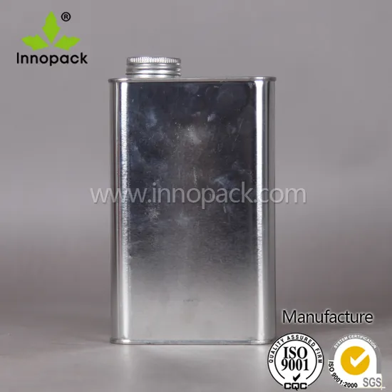 0.5L/1L Rectangular Tin with Screw Top Lid Manufacture for Sale 