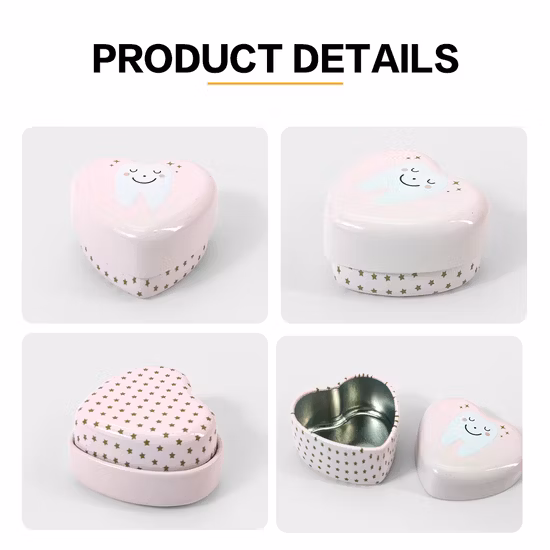 Heart Shaped Box Custom Metal Candy Food Grade Material Packing Chocolate Tin