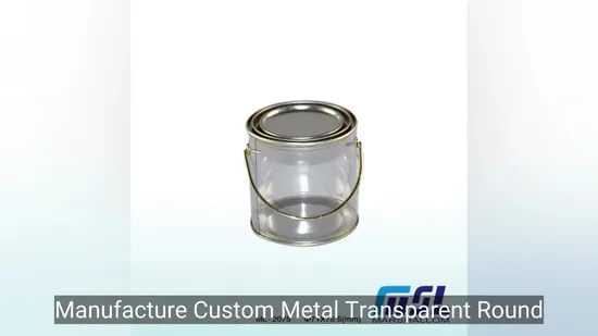 Manufacture Custom Metal Transparent Round Tin for Candy Packaging 
