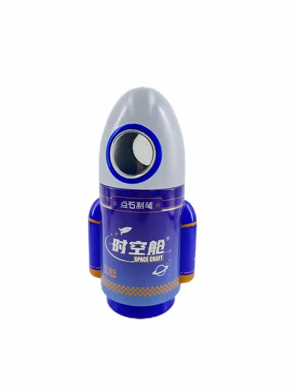 Top Empty Metal Tin Cans Tin Box Rocket Shaped Customizable for Candy Chocolates Tea Cookie Coffee Matcha Packaging Container 