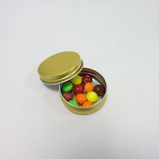 Small Empty Storage Travel Tin Jars for Candles, Salve, Cosmetics, Spice, Christmas Decorations Aluminum Tin 