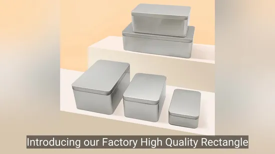 Food Grade Rectangular Tin for Tiramisu and Dessert Packaging 