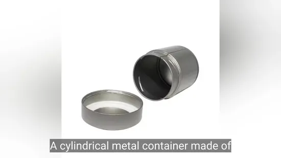 Empty Embossed Hinged Rectangular Metal Tin 