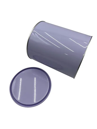 Manufacturer Customizable Round Tin for Putty Ash Packing Box Candles Container Glue Tinplate Can Engine Oil Metal Can Chemical Industry Empty Can Paint Tin Can 