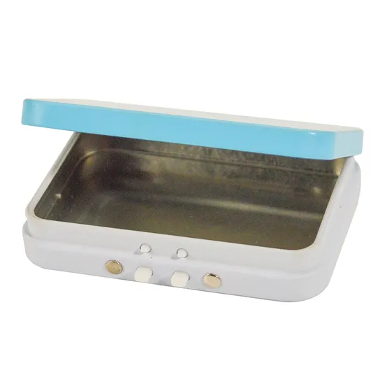 10ml Small Rectangular White Black Tiny Things Storage Lip Balm Solid Perfume Slide Tin 