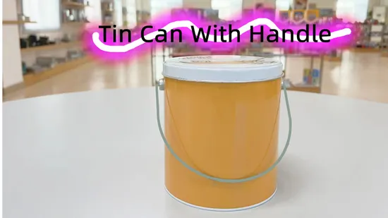 Wholesale Custom Tinplate Pail Container Empty Food Grade Metal Bucket Round Popcorn Tin Can with Lid 