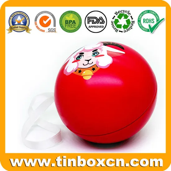 Wholesale Christmas Gift Tin Customized Ball