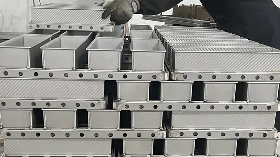 Aluminium Rectangular Deep Non Stick Fluted Bread Loaf Baking Tin Toast Sandwich Loaf Tin Cake Baking Tin with Lid 